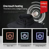 11 Areas Electric Heated Vest Washable Usb Charging Electric Heating Warm Jacket Smart Control For Hunting Blue