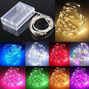 Guirnalda de Luces LED Cálidas de Alambre de Cobre