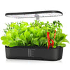 Sistema de cultivo hidropónico de 12 cápsulas, kit de jardín de hierbas para interiores con altura ajustable y temporizador automático, luz de cultivo LED de 20 vatios.