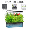 Sistema de cultivo hidropónico de 12 cápsulas, kit de jardín de hierbas para interiores con altura ajustable y temporizador automático, luz de cultivo LED de 20 vatios.