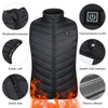 11 Areas Electric Heated Vest Washable Usb Charging Electric Heating Warm Jacket Smart Control For Hunting Blue