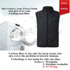 11 Areas Electric Heated Vest Washable Usb Charging Electric Heating Warm Jacket Smart Control For Hunting Blue